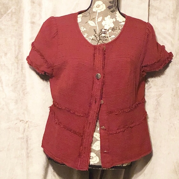 Tweed short sleeve jacket. - Picture 1 of 2